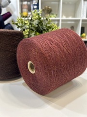 Кашемир 60%, альпака 40% LORO PIANA Tess Mel 2600 винный меланж