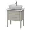 Duravit Luv LU946501717 Консоль из кварцевого камня с 1-м вырезом, 20x688x475, цвет белый структурный