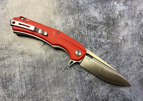 Складной нож A-01 Red, сталь D2, G-10, ТДК Кизляр