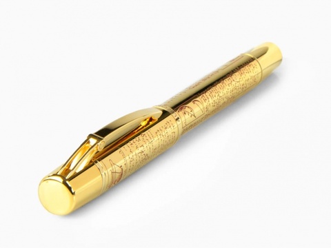 Ручка перьевая Aurora Leonardo da Vinci Gold GT, F (AU-939F)