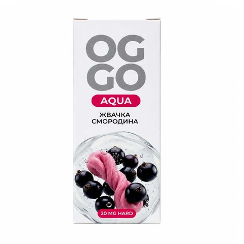 Жидкость OGGO AQUA 2% HARD Salt 30 ml - ЖВАЧКА СМОРОДИНА