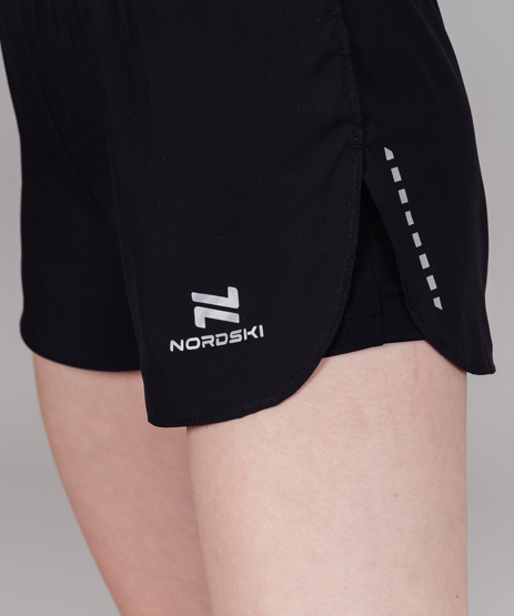 Nordski Pro шорты с лосинами женские black - 3