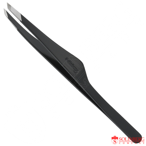 Пинцет для бровей Solinberg G807 (черный) Ручная заточка
