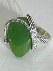 Бутон (кольцо из серебра )