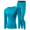Loffler Wool женский комплект термобелья бирюзовый - 1