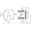 Ideal Standard Connect Air A7035AA Смеситель встраиваемый на 2 потребителя