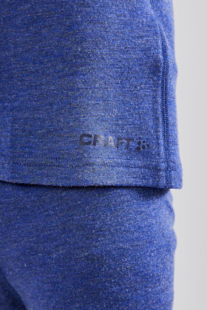 Craft Merino 180 комплект термобелья детский синий - 7