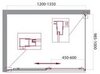 BelBagno Unique UNIQUE-AH-1-100/115-80-C-CR Душевой уголок прямоугольный, 100x80, цвет: хром