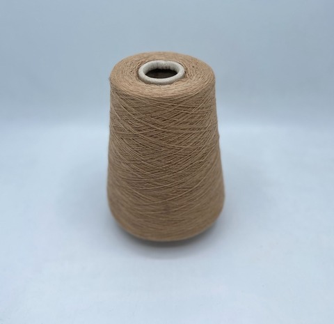 Бобинная пряжа (пр.Италия),1500м/100гр, 80% шерсть, 20% полиамид , цвет-Кэмел(876), арт.31230