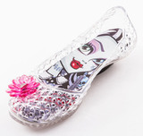 Шлепанцы Монстер Хай (Monster High) резиновые балетки для девочки, цвет прозрачный. Изображение 1 из 8.