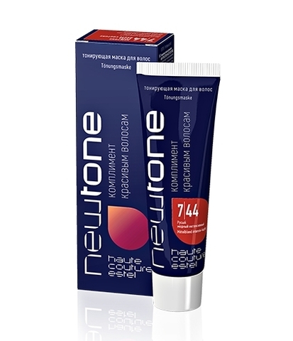 Тонирующая маска для волос NEWTONE 7/44 Русый медный интенсивный (60 мл)