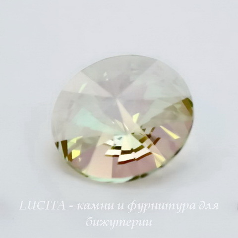 1122 Rivoli Ювелирные стразы Сваровски Crystal Luminous Green (14 мм) (без фольги) ()
