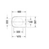 Duravit Happy D.2 64690099 Сденье для унитаза с микролифтом, петли нерж сталь, цвет белый