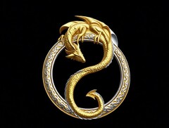 Силиконовый молд Дракон в круге ( Игра престолов)