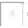 BelBagno UNO-L-1-TB-100-FL-GM Душевая перегородка универсальная с односторонним входом, стекло рифлёное, профиль Оружейная сталь, 1000x2000 мм