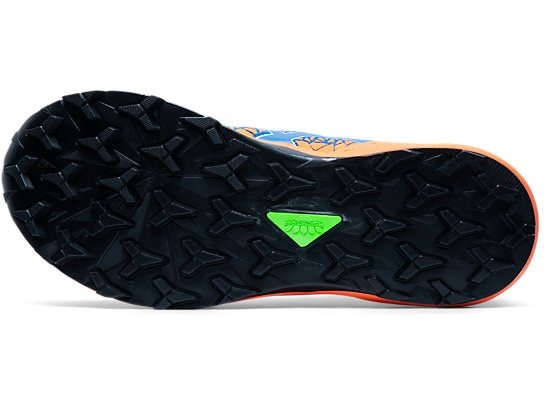 Asics Fujitrabuco Lyte кроссовки внедорожники мужские синие-оранжевые - 2