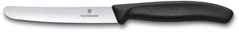 Нож кухонный Victorinox Swiss Classic (6.7803) стальной для овощей лезв.110мм прямая заточка черный