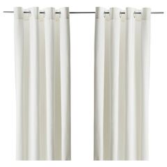 Комплект штор IKEA MERETE (МЕРЕТЕ), Белый, 145x250 см, 2 шт