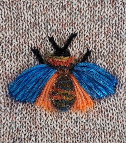 Набор материалов к МК Мотылек в технике Puff Color Knitting