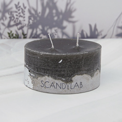 Интерьерная свеча 10х6см SCANDYLAB Beton Candle (серая) SICB-10-6-GR