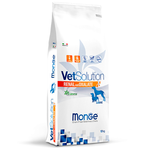 Диетический корм Monge VetSolution Dog Renal and Oxalate Ренал и Оксалат для собак при ХПН 12 кг