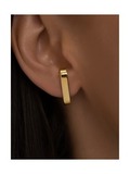 Серьги Изгиб (Золочение)