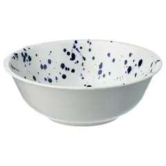 Миска IKEA SILVERSIDA (СИЛВЕРСИДА), Синий, Белый, 28 см