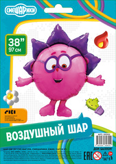 Шар К Фигура, Смешарики, Ежик, 38''/97 см, 1 шт.