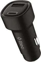 Автозарядка TTEC SmartCharger Duo 3.1A Car Charger USB-C+USB-A, черный