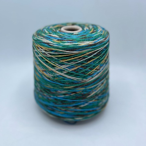 Бобинная пряжа (пр.Италия), art-Cotone grosseto 230м/100гр. 100%Хлопок , цвет-Мультиколор арт.25135