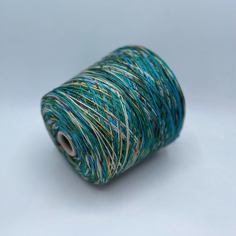 Бобинная пряжа (пр.Италия), art-Cotone grosseto 230м/100гр. 100%Хлопок , цвет-Мультиколор арт.25135