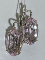 Озеро (серьги из серебра)