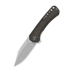 Фото Складной нож QSP Kestrel, сталь Sandvik 14C28N, рукоять микарта, коричневый