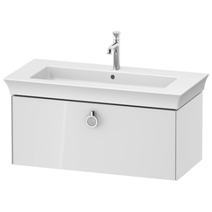 Duravit White Tulip WT425208585 Тумбочка подвесная, 410x984x458 мм, 1 ящик с ручкой, цвет: белый высокоглянцевый фото
