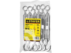 STAYER DIN 1480, М10, 6 шт, талреп крюк-кольцо (30515-10)