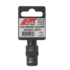 JTC-4518 - Головка для демонтажа суппортов 3/8" (VW Touareg AUDI Q7 PORSCHE) JTC - 
Используется для снятия и установки суппортов.
Размер: 3/8"Dr.9 мм. х 10PT, 31 мм. (длина).
Применение: Porsche, VW Touareg, Audi Q7.