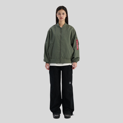Бомбер Alpha Industries Logo L-2B Hunter Relaxed Field Grey (Полевой Серый)