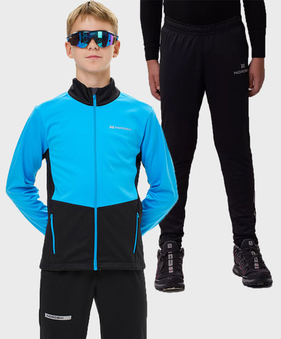 Детский лыжный костюм Nordski Jr. Advance Pro Light Blue/Black