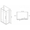 Abber Schwarzer Diamant AG30160MH-S75M-S75M Душевой уголок, 160x75x195, цвет: хром