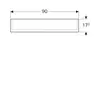 Geberit Option Plus 500.594.00.1 Зеркальный шкаф с подсветкой, три двери, 90x70x17.2см