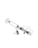 GROHE Euroeco Cosmopolitan T 36266000 Кран для раковины настенный нажимной