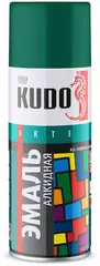Краска аэрозольная, тёмно-зелёная алкидная. KUDO. 520 мл.