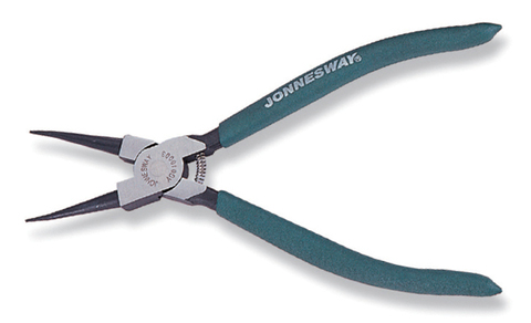 Jonnesway AG010002 Щипцы прямые для стопорных колец с ПВХ рукоятками, сжим, 180 мм, 19-60 мм