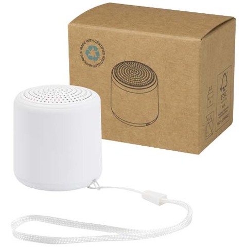 Беспроводной динамик Bluetooth® Velkis из переработанной пластмассы мощностью 3 Вт