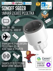 Умная Zigbee розетка Sonoff S60ZB