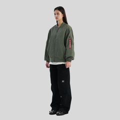 Бомбер Alpha Industries Logo L-2B Hunter Relaxed Field Grey (Полевой Серый)