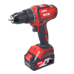 DCK (KDJZ04-13) Дрель-шуруповерт аккум бесщеточная, 18В, 60Нм, 2*4А/ч, кейс
