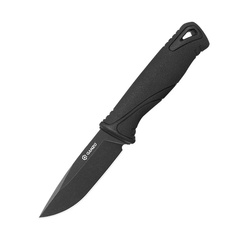 Фото Нож с фиксированным клинком Ganzo G807BW-BK, сталь 9Cr14Mov, рукоять полипропилен/термопластичная резина, черный