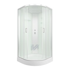Душевая кабина IVA SC010CM 1000*1000*2150 низкий поддон, светлое стекло