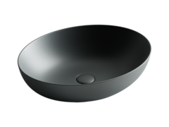 Ceramica Nova Element CN6017MDH Умывальник чаша накладная овальная, 52x39.5, цвет: темный антрацит матовый фото